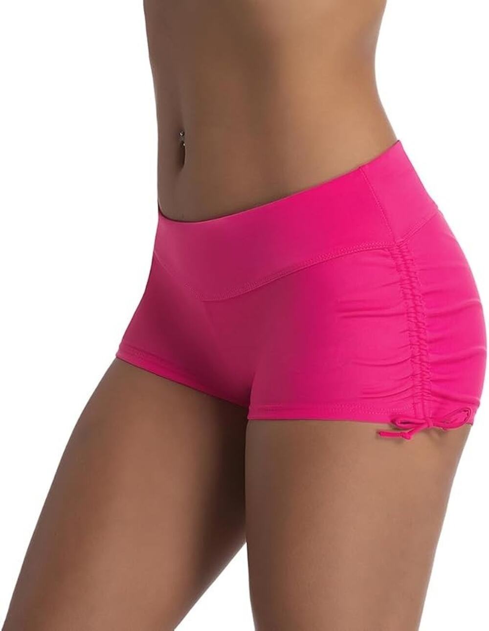 NWT. Micosuza Women's Bikini Bottoms. Hot Pink. Large